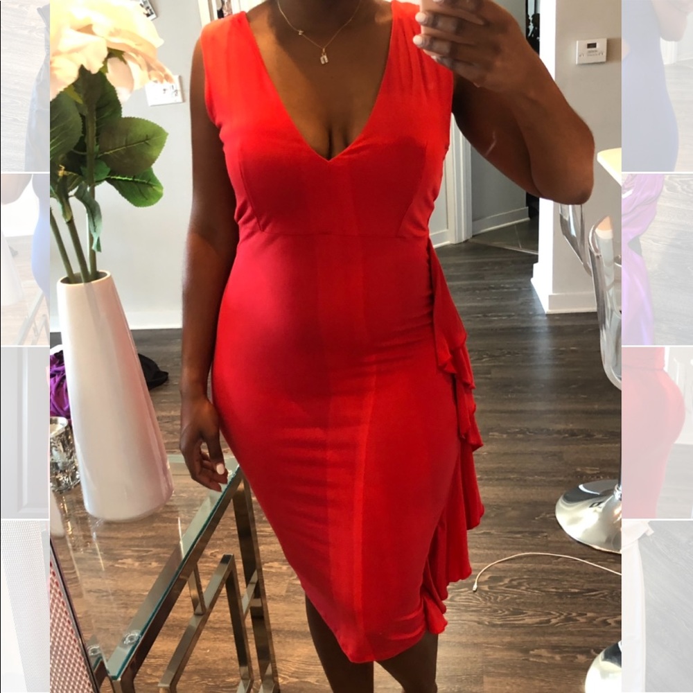 Red dress